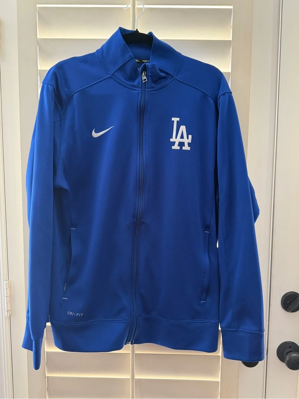 Nike Men’s LA Dodgers Blue Full-Zip Performance Jacket Large